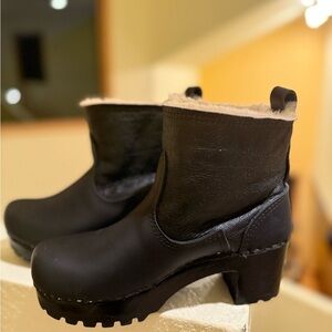 No. 6 store shearling aviator clog boots